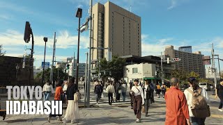 4K_Walking Through Iidabashi on the First Day the Rain Stopped