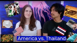 Thailand vs. USA Culture Shock! วัฒนธรรมอเมริกัน vs. ไทย! (English/Thai Sub)