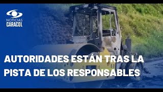 Obras en Popayán-Santander de Quilichao: quema de maquinaria dejaría sin empleo a 1.400 personas