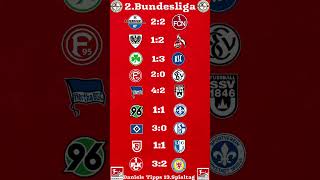 Meine 2.Bundesliga Tipps des 13.Spieltag. 😃⚽️