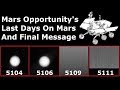 The Truth Behind Opportunity's Last Message and It's Final Days On Mars