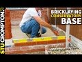 How to lay bricks, conservatory base. bricklaying tutorial