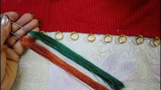 Totally New Saree Kuchu I Ring Beads Saree Kuchu I Latest Saree Kuchu using donuts I Easy I  MCBMcb