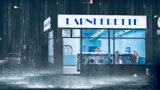 It's Pouring Outside - the perfect Laundromat Rain Ambience (Rainy Laundromat Sounds For Sleeping)