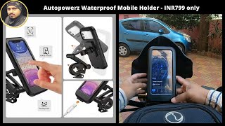 Autopowerz Waterproof Mobile Holder | Review | Unboxing | Installation on Dominar 250