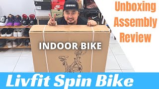LIVFIT SPIN BIKE | Home Gym Exercise Bicycle Unboxing | Assembly | Review