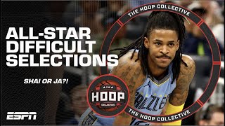 Shai or Ja 👀: DIFFICULT DECISIONS with All-Star selections | The Hoop Collective
