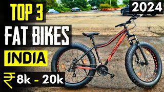 Top 3 Best Fat Bikes in India 2024 | best fat bike cycle 2024 (Under 8k - 20k) 🔥 fat tyre cycle