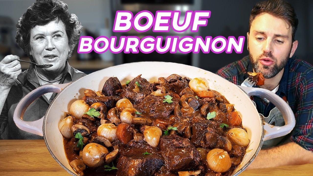 Julia Child's Boeuf Bourguignon | Jamie & Julia - YouTube