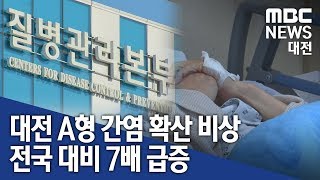 [대전MBC뉴스]대전 A형 간염 확산 비상 전국 대비 7배 급증