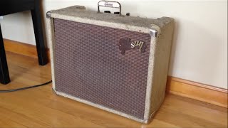 Vintage Mystery Gibson Amp Overview, Repair and Demo