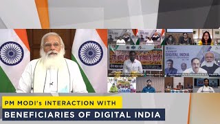 PM Modi's interaction with beneficiaries of Digital India