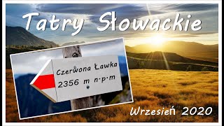 Tatry Słowackie - Czerwona Ławka (Priećne Sedlo) 2352 m n.p.m.