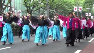 原宿元気祭りスーパーよさこい２０１３　同志社大学よさこいサークルよさ朗ー表参道アベニュー20130825140751