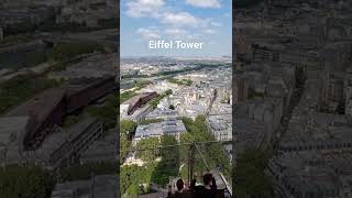 View from 2nd floor of Eiffel Tower, Paris France