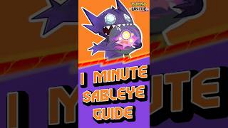 SABLEYE GUIDE UNDER 1 MINUTE!! Pokemon Unite! AND BEST BUILD FOR SABLEYE