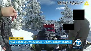 New body camera footage shows dramatic rescue of Jeremy Renner after snowplow accident