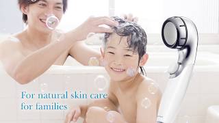 Shower filter for natural skin and hair with WS301