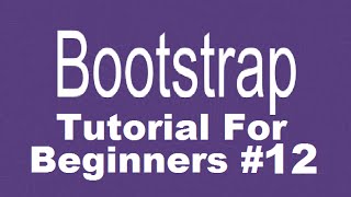 Bootstrap Tutorial For Beginners 12 - Adding Carousel (Image Slider)