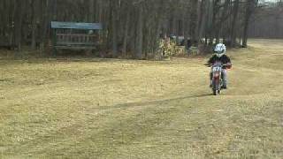 DERRIK AND CARLY RIDING DIRT BIKES