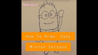 How To Draw Minion Cartoon Easy || Tutorial || Easy Step By Step || Misha Sheikh Official