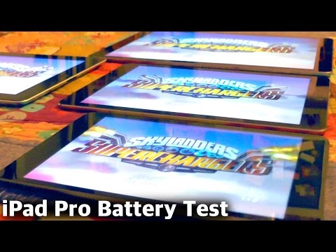 Battery Test: iPad Pro vs. iPad Air 2, iPad Mini, iPad 3 Battery Test: iPad Pro vs. iPad Air 2, iPad Mini, iPad 3