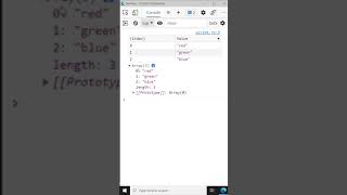 console.table() for arrays - JavaScript Tutorial for Beginners