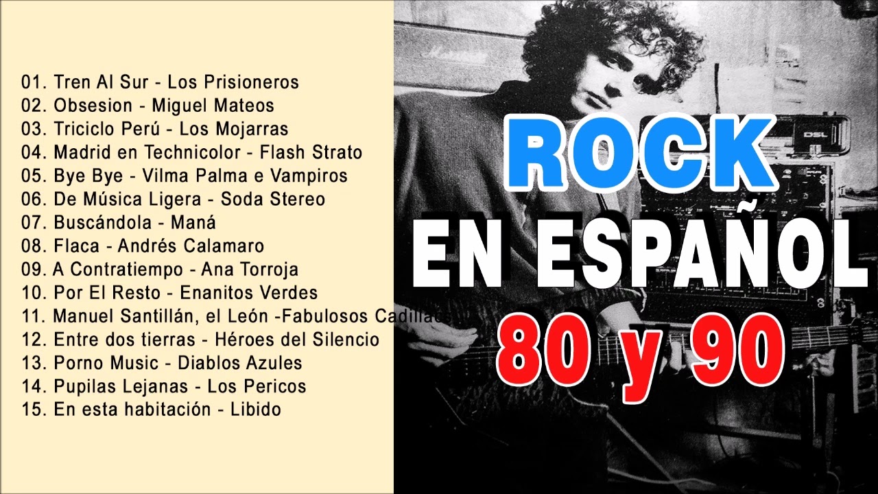 Rock En Español De Los 80 Y 90 - Lo Mejor Del Rock 80 Y 90 En Español ...