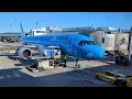KLM Copenhagen-Amsterdam, loading cargo - take off