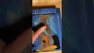 Good Precalc Book #mathematics