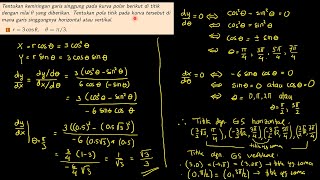 Soal garis singgung dalam koordinat polar (1)