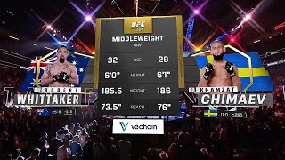 Robert Whittaker VS. Khamzat Chimaev Full Fight Live Stream HD | 2024