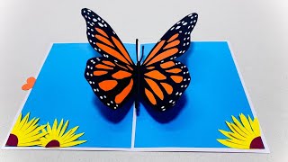 Butterfly pop up card tutorial | Easy and beautiful Greeting card for Mother's day | DG Handmade