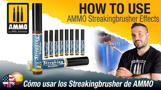 How To Use AMMO Streakingbrusher Effects / Cómo usar los Streakingbrusher de AMMO