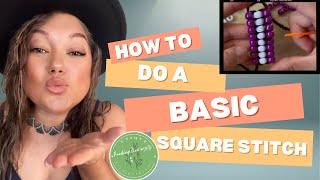Basic Square Stitch Beading Tutorial | Beginner-Friendly Guide