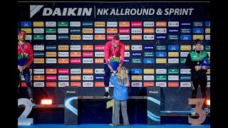 Daikin Medaillekids reiken de prijzen uit tijdens het Daikin NK Allround \u0026 Sprint.