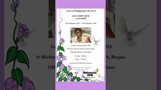 Grace Cynthia Osborne nee Arrindell | Funeral Announcement #ObituariesSVG #Obituaries #SVG