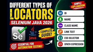 50. Different Types of Locators (Selenium Java 2026)