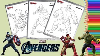 Coloring Superhero Avengers Ironman Hulk Captain Americafor Kids I Procreate