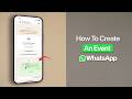 How To Create an Event on WhatsApp?