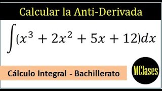 CALCULAR LA ANTI-DERIVADA