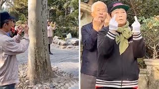 Pensioners Spotted Doing Unique Meditation