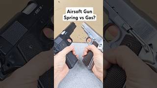 The difference between an airsoft gun and a gas gun?