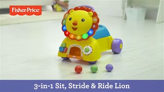 3-in-1 Sit, Stride \u0026 Ride Lion | Fisher-Price