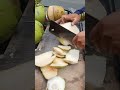 satisfying sliced ​​young coconut shorts streetfood viral coconut asmr