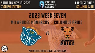 Milwaukee MONARCHS @ Columbus PRIDE - 5.13.23