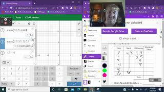 Mean Absolute Deviation (MAD) using Desmos