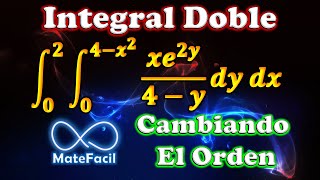 24. Integral DOBLE (Iterada) Cambiando EL ORDEN de INTEGRACIÓN