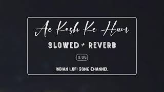 Ae Kash Ke Hum Slowed   Reverb   Rahul Jain Cover   Aashiqui   Indian Lofi Song Channel