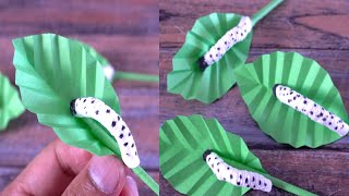 How To Make Paper Caterpillar | DIY Paper Art \u0026 Crafts | Easy Origami paper craft